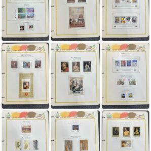 Vostok POSTAGIO STAMP ALBUM ボストーク 絵画切手 80リーフ 未使用切手コレクション保管品の画像3