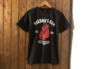 新品●ロッキー　バルボア・ジム　プリントTシャツ●ボクシング/シルヴェスター スタローン/映画/ROCKY/BALBOA'S GYM