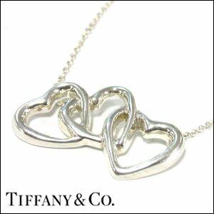 TS Tiffany&Co./ティファニー トリプルハートネックレス SV925 5.4g 40.0cm