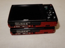 ●Nikon COOLPIX ニコン クールピックス コンパクト デジカメ S5100 赤 ジャンク 2台●_画像3