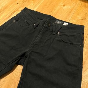 VOLCOM ジーンズ VORTA メンズ28 黒 ブラック