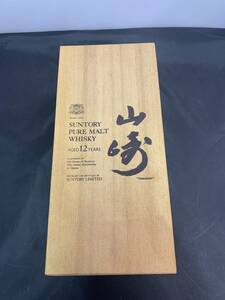 未開封　サントリー ピュアモルト ウイスキー 山崎 12年　特級　760ml 木箱付き　SUNTORY PURE MALT WHISKY YAMAZAKI 古酒 