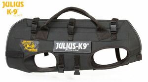 B品キャリアハーネス 降下用ハーネス 犬用 Julius-K9 Rappelling & carrying harness ハーネス 中型犬 Mサイズ ブラック