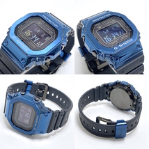 カシオ G-SHOCK フルメタル GMW-B5000G-2JF Buletooth モバイルリンク ソーラー電波 腕時計 ラバーベルト【中古】【美品】_画像4