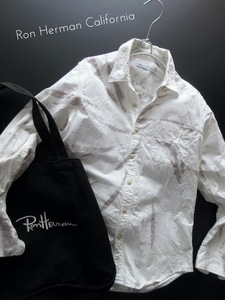【Ron Herman California ロンハーマン】ワンランク上のサーフスタイル◎ タイダイ ホワイトシャツ!! （luxury japanese shirt）