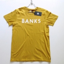 【BANKS バンクス】ロンハーマン取り扱いブランド◎ 新品 Tシャツ ２点セット Mサイズ!! （マスタード ワイン オーガニックコットン）_画像4