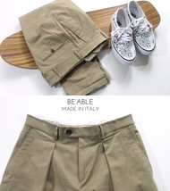 【BEABLE ビーエイブル / イタリア】Safari LEON掲載ブランド ￥37.400 高級 ストレッチ チノパンツ W81~84cm!!　（MADE IN ITALY）_画像1