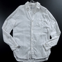 【Ron Herman California ロンハーマン】ワンランク上のサーフスタイル◎ ガーゼコットン ホワイトシャツ!! （luxury japanese shirt）_画像2