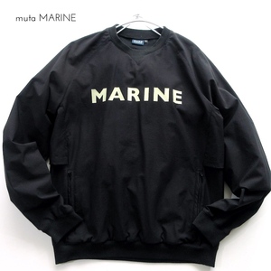 【muta MARINE ムータマリン】31900円 ベンチレーション ナイロン プルオーバー 黒 サイズ5!!　（ワンランク上のゴルフスタイル）