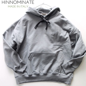 【HINNOMINATE / イタリア】日本未入荷レアブランド 37400円 ロゴ スウェットパーカー オーバーサイズ グレー!! （oversize hoodie） 