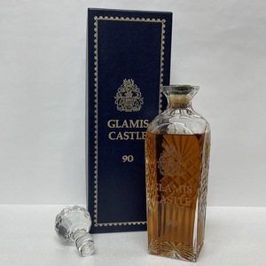 【ST16496MY】未開栓 GLAMIS CASTLE グラミス キャッスル 90 クリスタル デキャンタ スコッチウイスキー 750ml/40% 箱 替え栓付き 洋酒 