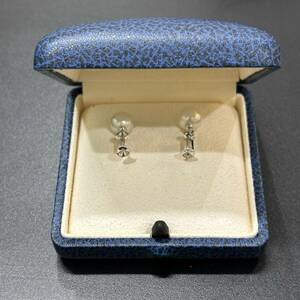 【MYT-3296】 ミキモト MIKIMOTO パールイヤリング K18 4.5g 9.4mm 真珠 アクセサリー レディース ブランド 美品 写真参照