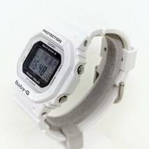 【IK-27024】1円～ Baby-G BGD-5000U Shock Resistant カシオ CASIO ソーラー時計 防水 防塵 耐衝撃 ホワイト ラバー素材 中古品 稼働品_画像2