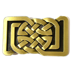 ◆新品/送料無料◆ ベルトバックルのみ メンズ レディース 交換可能 金具 かっこいい かわいい スクエア 斜め 網込み 金ゴールド 唐草系