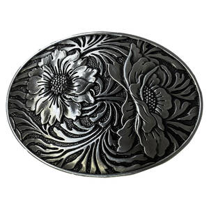 # anonymity delivery / free shipping # belt buckle only men's lady's possible to exchange metal fittings good-looking lovely Tang . flower flower silver silver 