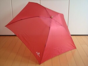 ☆新品☆アクアスキュータム/折りたたみ傘雨傘/軽量コンパクト/無地赤