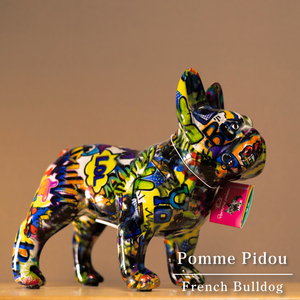 Art hand Auction Pomme pidou ポンピドゥー フレンチブルドッグ 貯金箱【Cタイプ】, ハンドメイド作品, インテリア, 雑貨, 置物, オブジェ