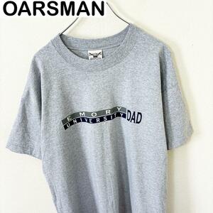 USA製 OARSMAN 半袖　カレッジ　プリント　Tシャツ　古着　アメカジ
