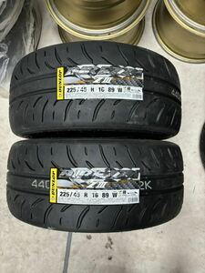 必ず説明欄をご確認下さい DUNLOP DIREZZA Z3 225/45R16 訳アリ未使用品2本セット！ 2024年製！ ダンロップ ディレッツァ