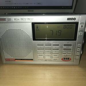 ANDO ワイドFM対応 FM/SW/MW PLLシンセサイザーラジオ PL7-468SL 　SSB 動作品