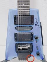 【使用頻度低 美品】Steinberger スタインバーガー Spirit GT-Pro Deluxe Frost Blue アーム付属_画像5