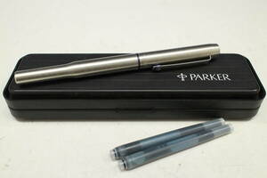 1円〜【パーカー/PARKER本物】万年筆/Parker25/シルバー【A702M