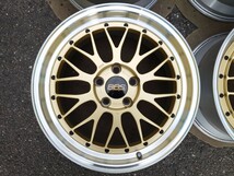 美品 現行品 鍛造 BBS LM GL-SLD ゴールド 18インチ 8.5J+38 LM114 PCD114.3 5穴 4本_画像3