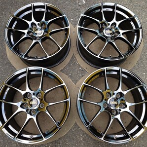 超美品 限定 現行品 アウディ ゴルフ BMW MINI 鍛造 BBS RF BKM ブラックミラー 17インチ 7.5J+50 RF506 PCD112 5穴 4本の画像1