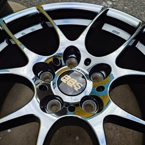 超美品 限定 現行品 アウディ ゴルフ BMW MINI 鍛造 BBS RF BKM ブラックミラー 17インチ 7.5J+50 RF506 PCD112 5穴 4本の画像8