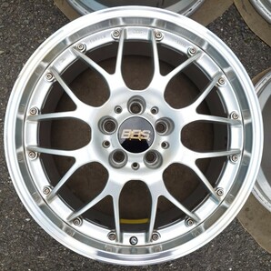 現行品 鍛造 BBS RS-GT DS-SLD ダイヤモンドシルバー 18インチ 8J+40 RS929H 9J+45 RS930H PCD114.3 5穴 4本の画像3