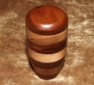木製シフトノブ(材質：-ウォールナット集成材）12x1.25mm（PE-38D76.9L)