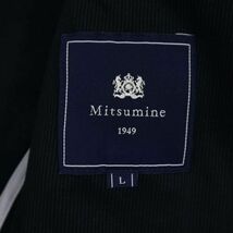 MITSUMINE ミツミネ 春夏 背抜き 裏地 花柄★ アンコン テーラード ジャケット Sz.L　メンズ ネイビー　C4T02145_3#M_画像6