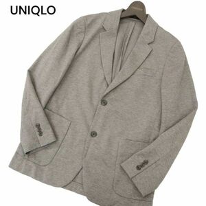 21SS★ UNIQLO ユニクロ 通年 コンフォート★ ジャージー 2B テーラード ジャケット Sz.S　メンズ グレー　C4T02257_3#O