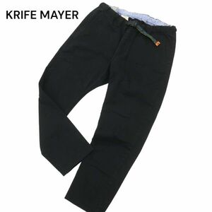 KRIFF MAYER クリフメイヤー 通年 ストレッチ♪ スリム クライミング ナロー アンクル パンツ Sz.M　レディース 黒　C4B00541_1#R