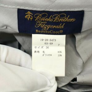Brooks Brothers ブルックスブラザーズ 通年 チェック★ スラックス パンツ Sz.36 メンズ グレー 大きいサイズ C4B01404_3#Rの画像8