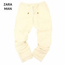 ZARA MAN ザラ マン 春夏 麻 リネン★ イージー スラックス パンツ Sz.S　メンズ　C4B01414_3#P_画像1