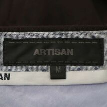 高級★ ARTISAN アルチザン コムサ系最高峰★ 通年 ウール スラックス パンツ Sz.M　メンズ 黒　C4B01442_3#R_画像8