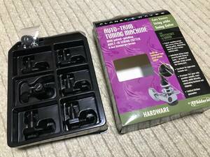 未使用品！Planet Waves Auto-Trim 6in-line Black ロック式6連ギターペグセット ブラック 美品です♪