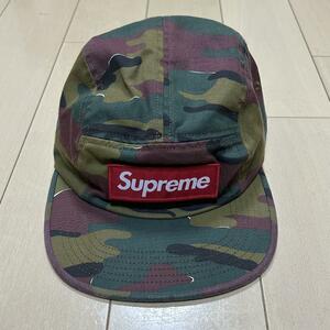 中古 SUPREME 2018 SS MILITARY CAMP CAP JIGSAW CAMO