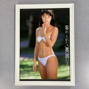 ●額装品 石田ゆり子 水着 グラビア A4サイズ額入り ポスター風 アートフレーム 送料無料 D133