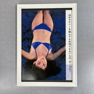 ●額装品 石田ゆり子 水着 グラビア A4サイズ額入り ポスター風 アートフレーム 送料無料 D139
