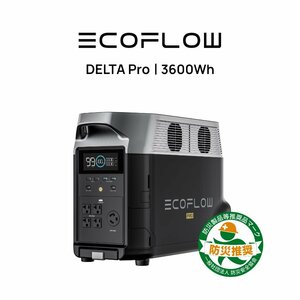 お得品 EcoFlowメーカー直売 ポータブル電源 DELTA Pro 大容量 保証付き バッテリー 急速充電キャンプ 車中泊 エコフロー