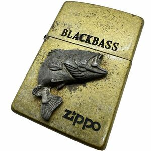 ジッポ ZIPPO BLACKBASS ブラックバス オイルライター1998年製