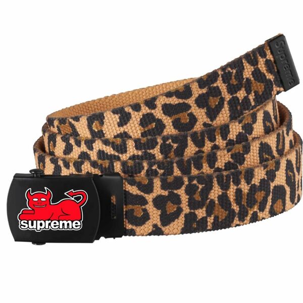 Supreme x Toy Machine Webbing Belt "Leopard"