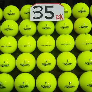 9779 A 本間ゴルフ HONMA（D1） イエロー 35球の画像1