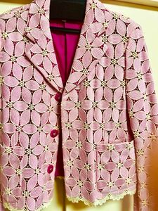  unused Comme des Garcons race jacket skirt setup pink Sakura color 