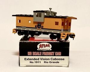 ATLAS HO wide Vision ka Booth rio grande railroad Denver and Rio Grande Western Railroad DRGW extended vision caboose Atlas 