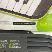 Y308 34. CASIO カシオ　電子キーボード　32ミニ鍵盤　ミニキーボード　SA-46　元箱付き 電池動作確認済み_画像6