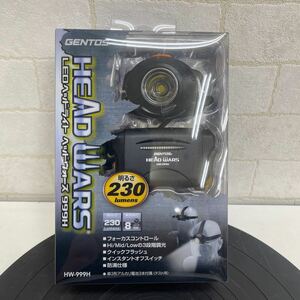 B317. 37. unopened *GENTOS Gentos LED head light HW-999H * accessory great number * camp, fishing, work optimum *