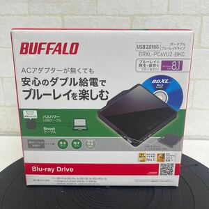 Y318 12. 未開封 BUFFALO BRXL-PC6VU2-BKC ブルーレイドライブ ポータブル　USB2.0対応